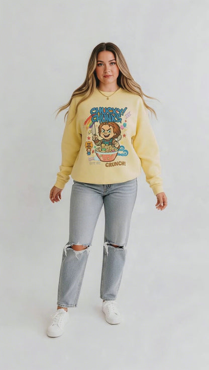 Chucky Chunks T-Shirt: Horror Cereal Parody, Retro 90s Tee