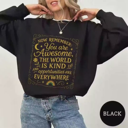 Eres Asombroso Camiseta con Cita Inspiradora • Camiseta Motivacional Unisex • Camiseta de Apreciación, Camiseta Retro para Maestros, Regalo Motivador para Amigos