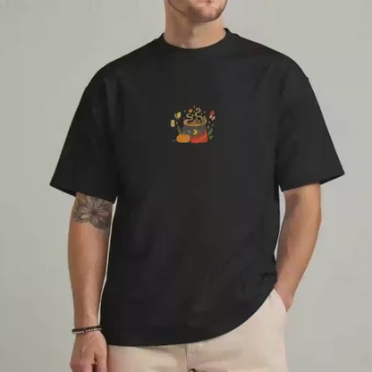 Embroidered Witchy Cauldron T-Shirt: Halloween Cooking Chef, Magic Potions