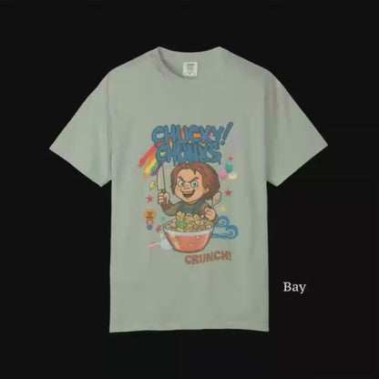 Chucky Chunks T-Shirt: Horror Cereal Parody, Retro 90s Tee